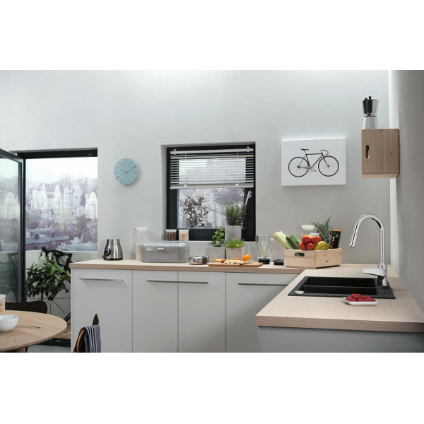 Смеситель для кухни Hansgrohe Focus M42 с выдвижным изливом хром (71800000) Смеситель для кухни Hansgrohe Focus M42 с выдвижным изливом хром (71800000)