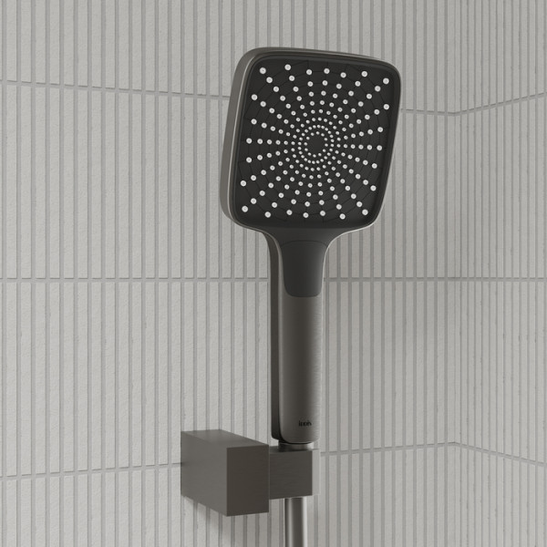 Душевая система Iddis Parker с тропическим и ручным душем матовый графит (9PARGM02i67) Душевая система Iddis Parker с тропическим и ручным душем матовый графит (9PARGM02i67)