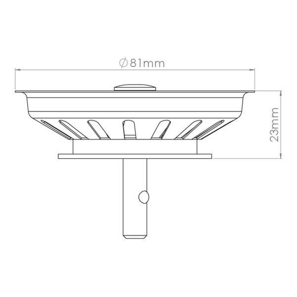 Сетка-фильтр для выпуска 3 1/2" (81 мм) Nova (7009)