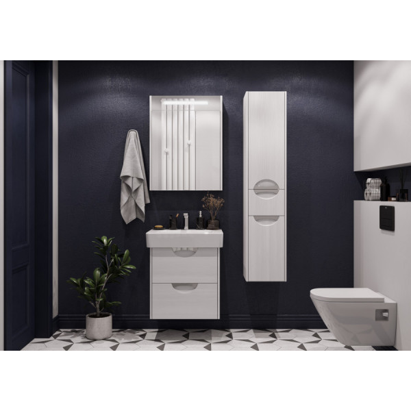 Пенал подвесной Aquaton Сильва 320x310x1500 L дуб полярный (1.A215.6.03S.IW7.L)