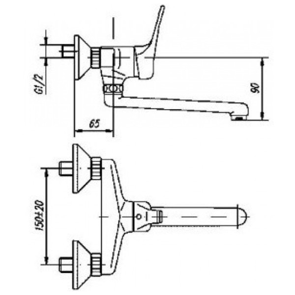 Смеситель для кухни Mofem Trend Plus Art 301 (152-1651-06)