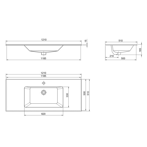 Тумба подвесная Orka Moonlight 1200x510x510 с раковиной голубой матовый (5001507)