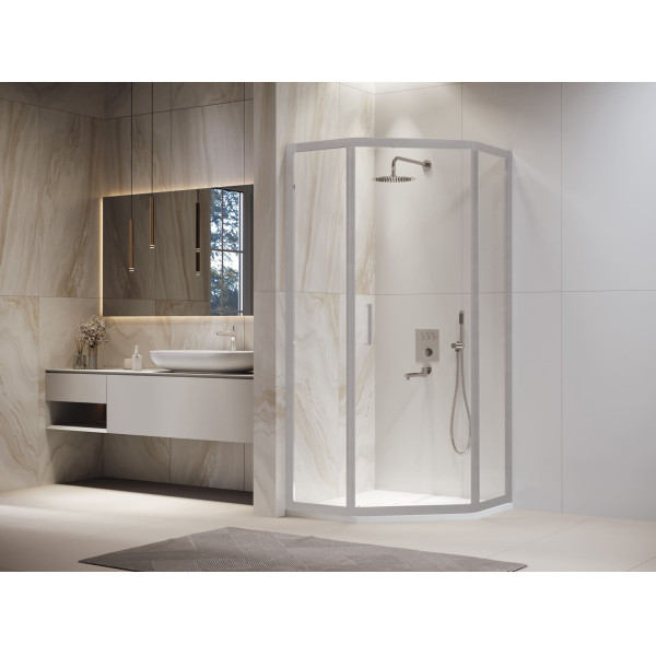 Душевой уголок RGW Passage 100x100 стекло прозрачное, профиль хром-сатин (3808860-111)