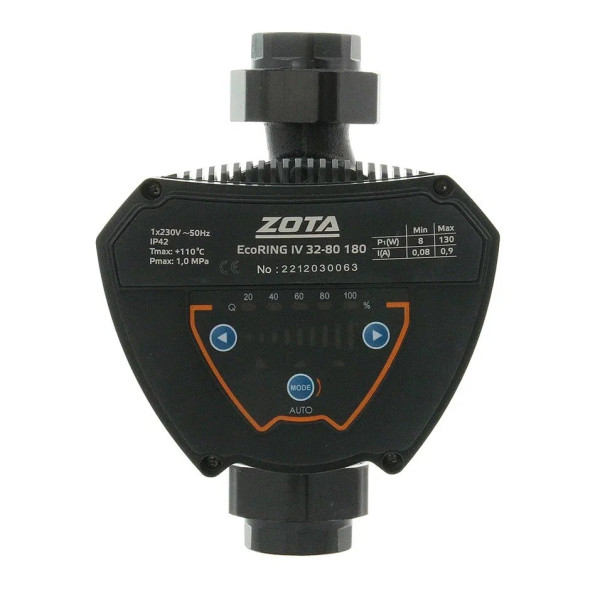 Насос циркуляционный ZOTA EcoRing IV 32/80 180 (с гайками) (ZR3631046202) Насос циркуляционный ZOTA EcoRing IV 32/80 180 (с гайками) (ZR3631046202)
