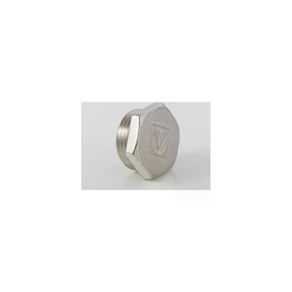 Заглушка 1/2"Н Valtec (никель, с уплотнением) (VTr.583.NR.0004) Заглушка 1/2"Н Valtec (никель, с уплотнением) (VTr.583.NR.0004)
