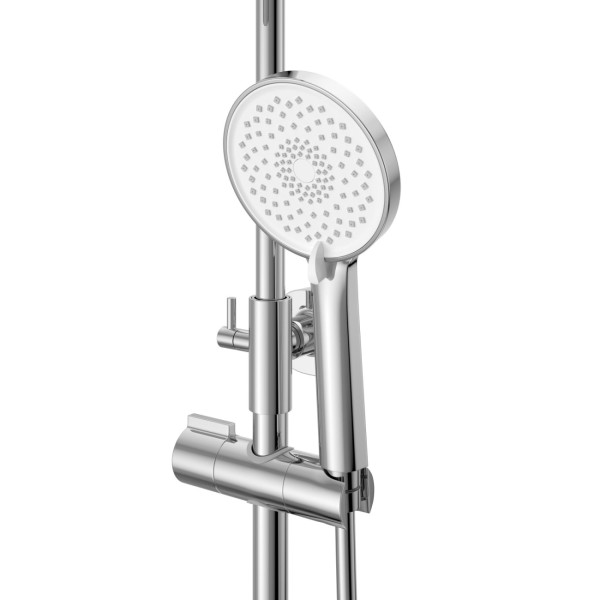 Душевая система со смесителем и изливом BelBagno (ALBANO-VSCM-CRM)