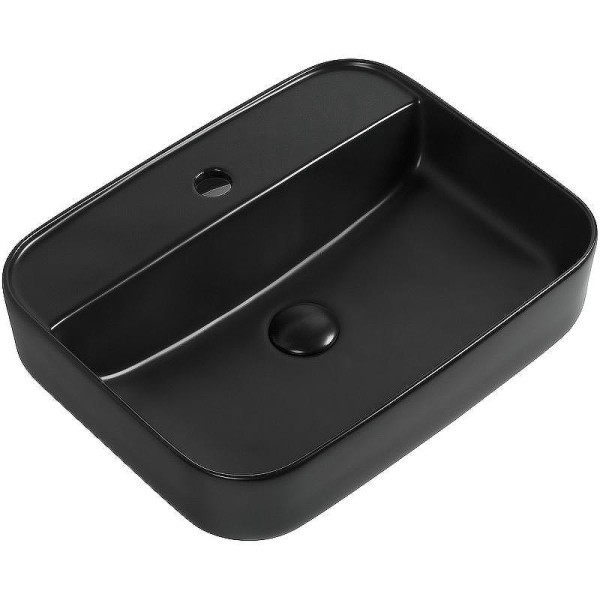 Раковина накладная Aquanet SOUL-2-MB 50х40х14 черная матовая (273670)