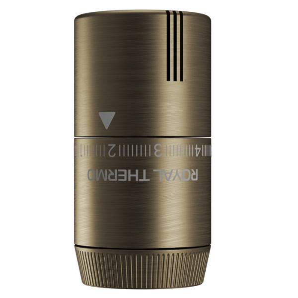 Головка термостатическая М30х1,5 Royal Thermo Design жидкостная (бронза) (RATHDN13015BR) Головка термостатическая М30х1,5 Royal Thermo Design жидкостная (бронза) (RATHDN13015BR)