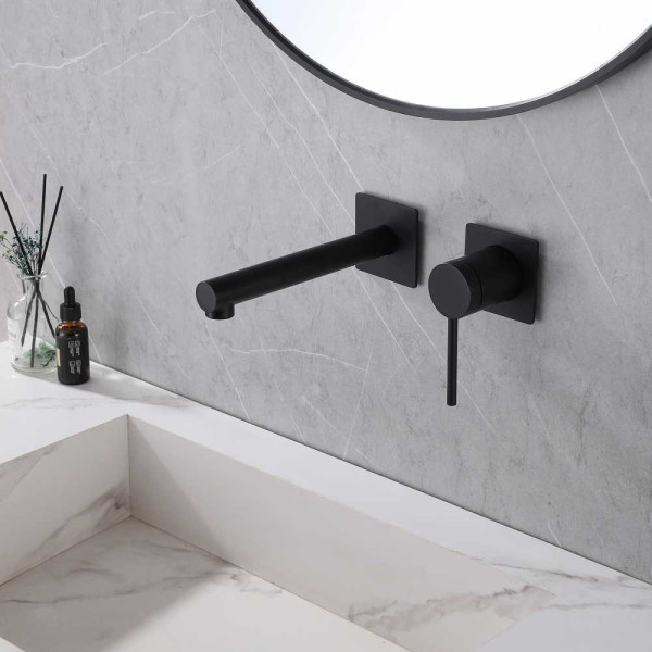 Смеситель для раковины Abber Emotion черный матовый (AF8812B)