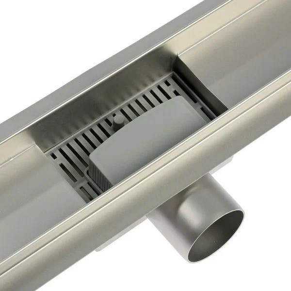 Лоток душевой TIM 900 мм с решеткой под плитку, сухой +гидрозатвор (BAD459002) Лоток душевой TIM 900 мм с решеткой под плитку, сухой +гидрозатвор (BAD459002)