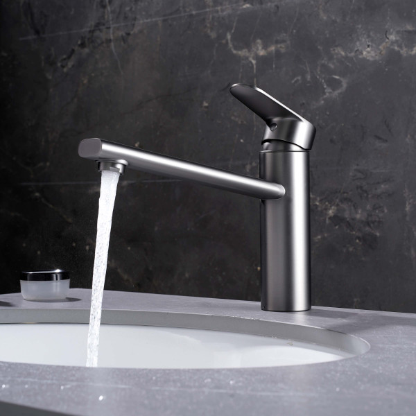 Смеситель для кухни Aquatek Ника оружейная сталь (AQ1880BGM)