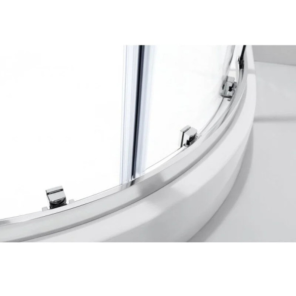 Душевой уголок Cezares Molveno 90x90x195 стекло матовое, профиль хром (MOLVENO-R-2-90-P-Cr)