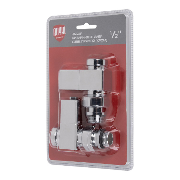Комплект дизайн-вентилей Royal Thermo CUBE 1/2" прямой (хром) (RTE 56.001) Комплект дизайн-вентилей Royal Thermo CUBE 1/2" прямой (хром) (RTE 56.001)