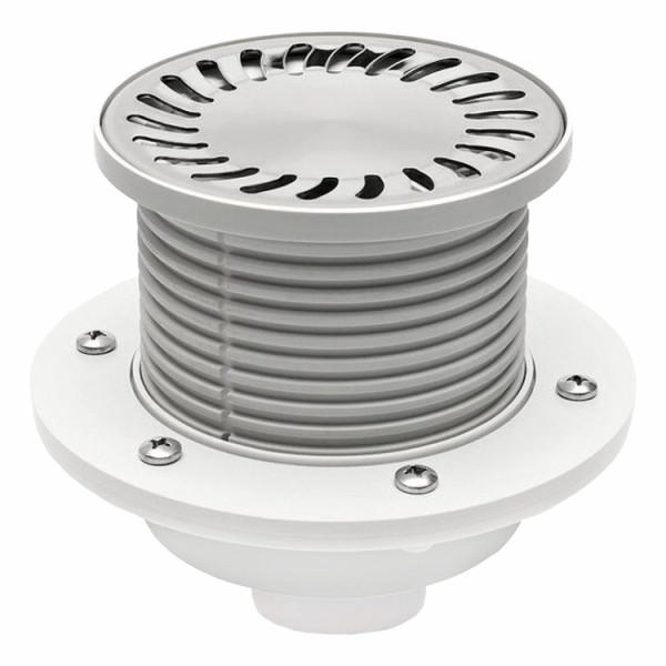 Трап MCH для пола с нижним сливом D50 решетка нерж. 150х150 c воротником нептун Трап MCH для пола с нижним сливом D50 решетка нерж. 150х150 c воротником нептун