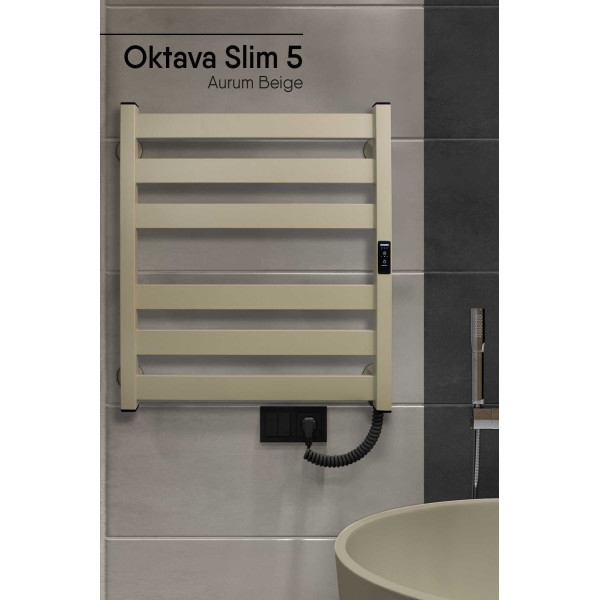Полотенцесушитель электрический INDIGO Oktava Slim 5 530*600 бежевый (LСLOKS5E60-50ABERt) Полотенцесушитель электрический INDIGO Oktava Slim 5 530*600 бежевый (LСLOKS5E60-50ABERt)