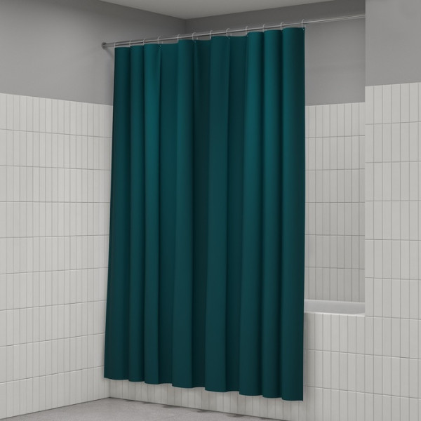 Шторка для ванн текстильная Iddis Promo 180x200 темно-зеленая (P04PE18i11)