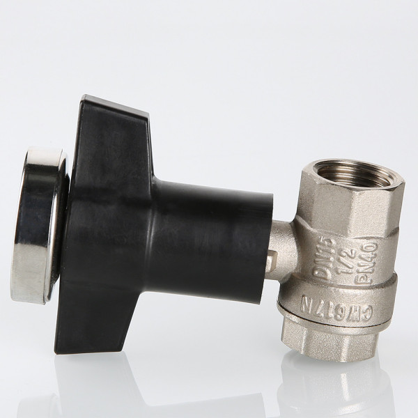 Кран 3/4" ВВ шаровый c термометром Valtec VT.808.N.05 Кран 3/4" ВВ шаровый c термометром Valtec VT.808.N.05