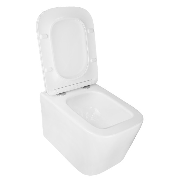 Инсталляция для подвесного унитаза Azario Forte 3/6л.+ подвесной унитаз Loranto DELPHI, с сиденьем микролифт (AZ-100-100F+91343)