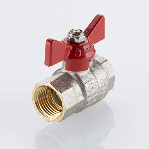 Кран 1/2" ВВ шаровый Valtec Base-ГОСТ (красная бабочка) VT.217S.N.04 Кран 1/2" ВВ шаровый Valtec Base-ГОСТ (красная бабочка) VT.217S.N.04