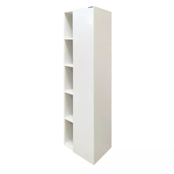 Пенал подвесной Comforty Милан 400x400x1600 белый глянцевый (00004136467)