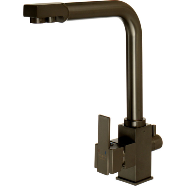 Смеситель для кухни Melodia della vita Perfetto оружейная сталь, с выходом для питьевой воды (MDV30201gn) Смеситель для кухни Melodia della vita Perfetto оружейная сталь, с выходом для питьевой воды (MDV30201gn)