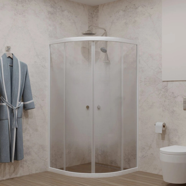 Душевой уголок Triton Лайт 90x90 стекло прозрачное, профиль белый (DK217_1)