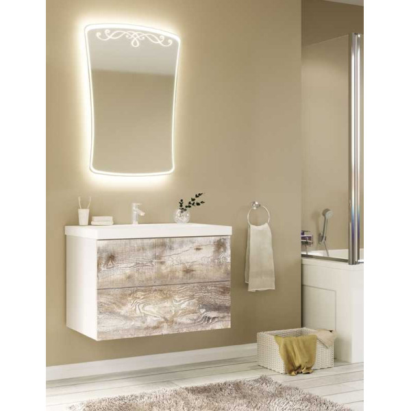 Зеркало Marka One Classic 1 600*30*900 белое (У52203) Зеркало Marka One Classic 1 600*30*900 белое (У52203)