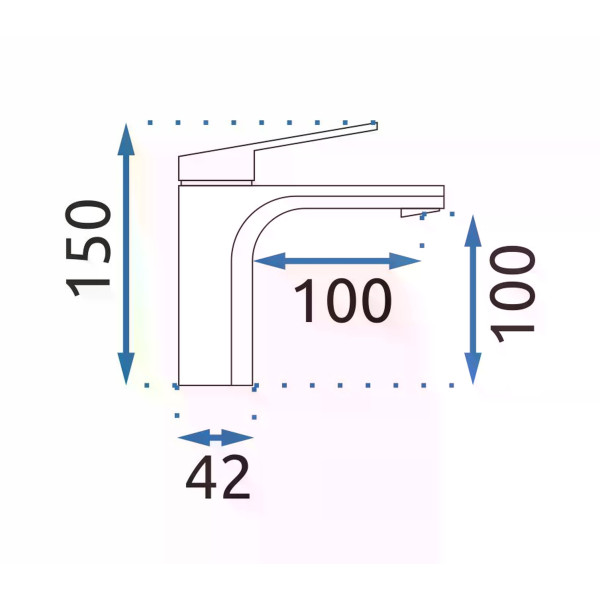 Смеситель для раковины Rea Marco черный матовый (REA-B4899) Смеситель для раковины Rea Marco черный матовый (REA-B4899)