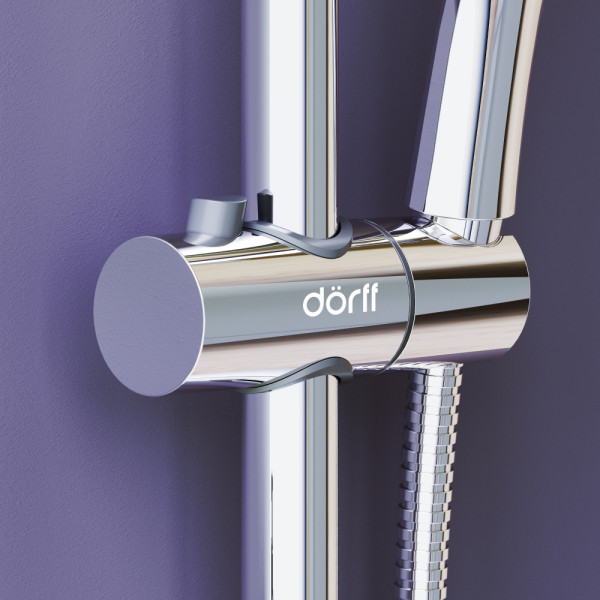 Душевая система Dorff Prime с душевым набором хром, серый (D0740900) Душевая система Dorff Prime с душевым набором хром, серый (D0740900)