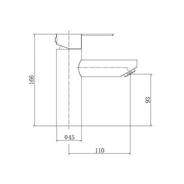 Смеситель для раковины Fashun чёрный (A51101-7) Смеситель для раковины Fashun чёрный (A51101-7)