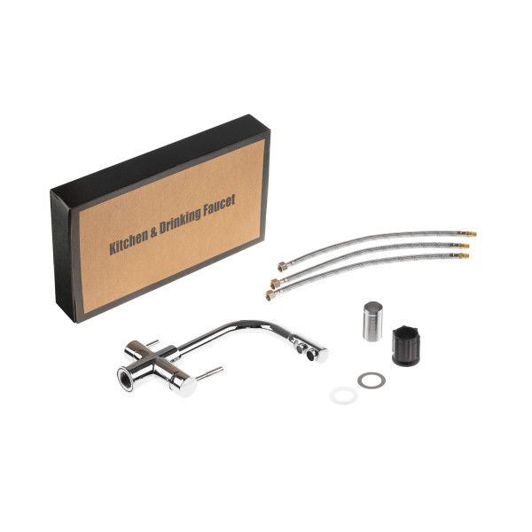 Смеситель для кухни Гейзер Lux с подключением к фильтру с питьевой водой (25431) Смеситель для кухни Гейзер Lux с подключением к фильтру с питьевой водой (25431)