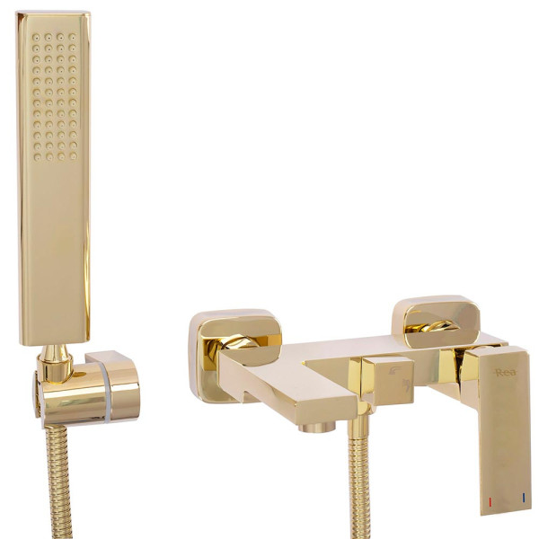 Смеситель для ванны и душа REA Fenix Gold (REA-B5666) Смеситель для ванны и душа REA Fenix Gold (REA-B5666)