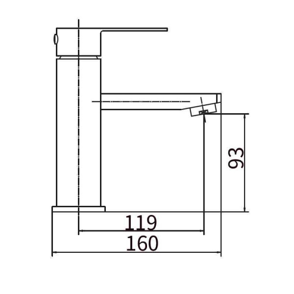 Смеситель для раковины Fashun сатин (A51102)