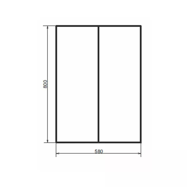 Шкаф подвесной Comforty Лозанна 600x180x800 белый глянцевый (00-00009445)