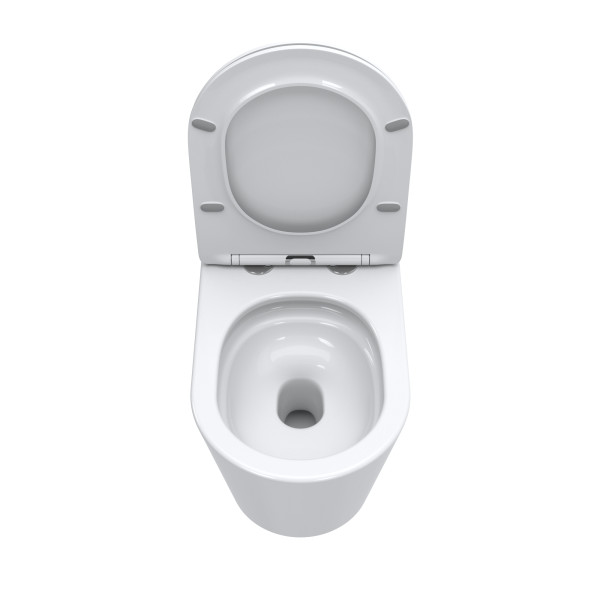 Унитаз приставной BelBagno Притяжение безободковый с сиденьем soft close белый (BB1003CB-TOR/SC) Унитаз приставной BelBagno Притяжение безободковый с сиденьем soft close белый (BB1003CB-TOR/SC)