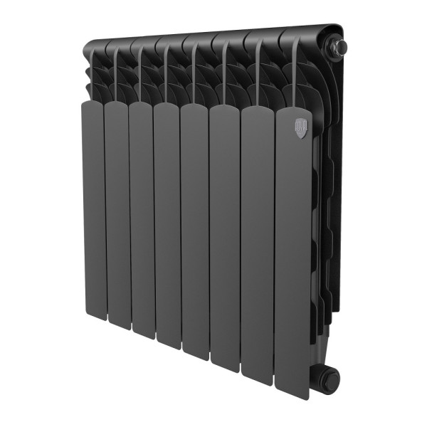 Радиатор биметаллический Royal Thermo Revolution B 500 Чёрный (10 секций) (RTRBB3050010)