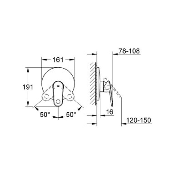 Смеситель для душа Grohe Europlus 2 (19537002)