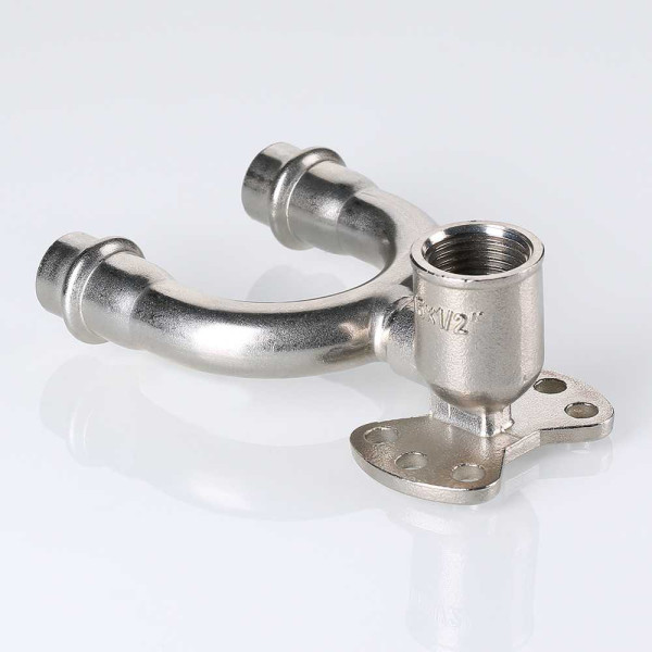 Водорозетка 15*1/2"В проходная Valtec (нерж.ст., пресс) (VTi.954.DI.150415)