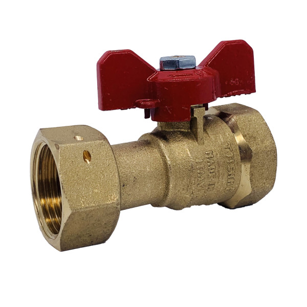 Кран Tiemme 3/4"x3/4" ВВ с накидной гайкой (2260001 / 2263R0505) Кран Tiemme 3/4"x3/4" ВВ с накидной гайкой (2260001 / 2263R0505)