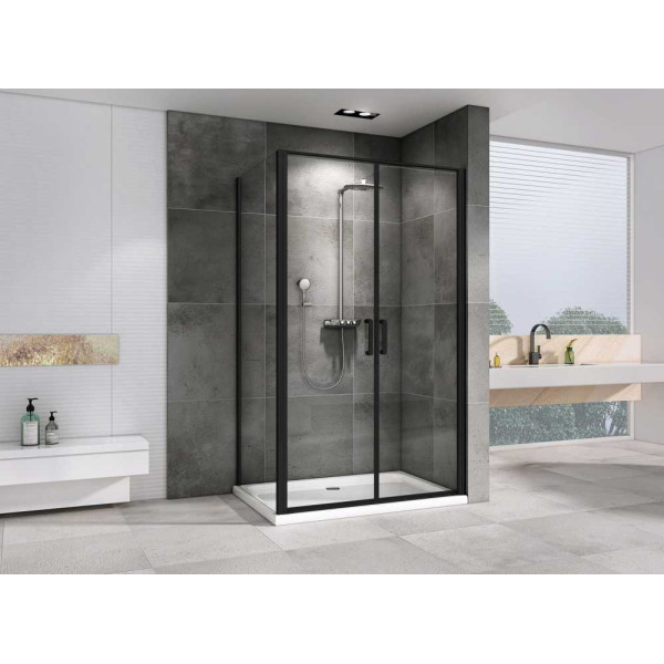 Душевой уголок Abber Sonnenstrand 100x100 стекло прозрачное, профиль черный (AG04100BC-S100B) Душевой уголок Abber Sonnenstrand 100x100 стекло прозрачное, профиль черный (AG04100BC-S100B)
