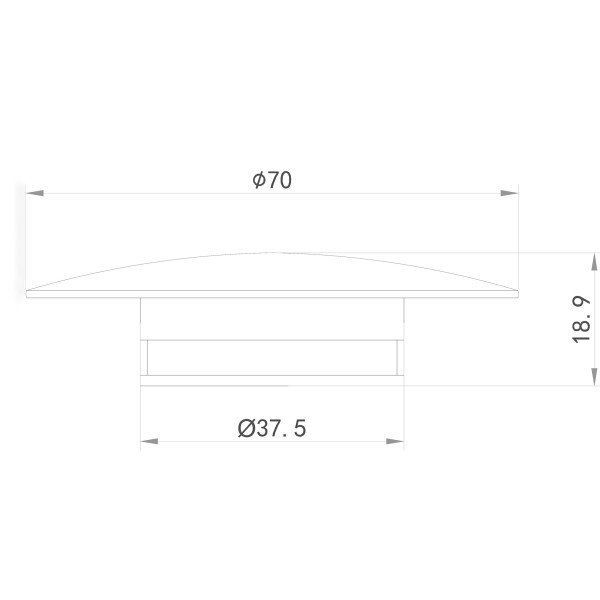 Накладка на слив Abber никель (AB0008NG)