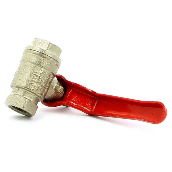 Кран Itap 1/4" ВВ шаровый Ideal (красная ручка) (0900014)