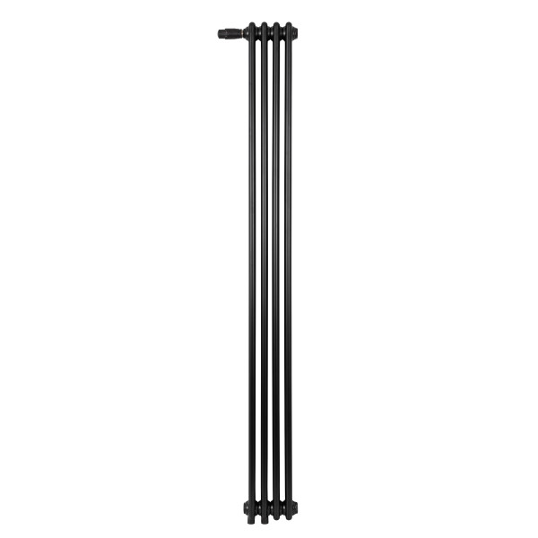 Радиатор стальной трубчатый Velar 2180 10 секций 1/2" V50 RAL 9005 глянц. нижнее подключение с термовентилем Радиатор стальной трубчатый Velar 2180 10 секций 1/2" V50 RAL 9005 глянц. нижнее подключение с термовентилем