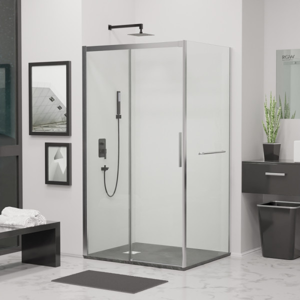Душевой уголок RGW LE-41-1 (LE-12 + Z-060-2) 1900x1000 стекло прозрачное, профиль хром (341241190-011)