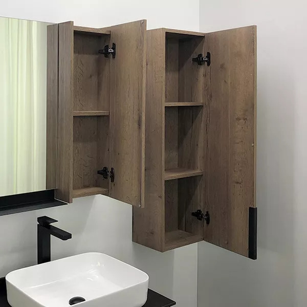 Пенал подвесной Comforty Кёльн 900x340x1100 дуб темный (00004149530)