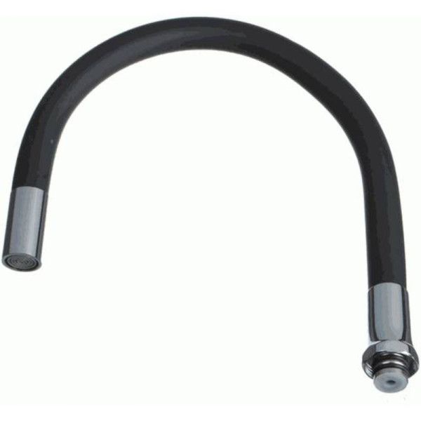 Излив Melodia гибкий черный 49см (MKP20648)