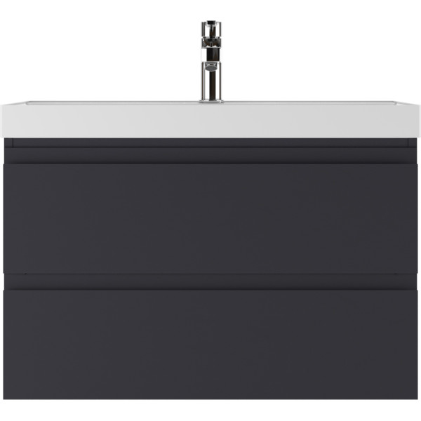Тумба подвесная под умывальник Classica 80 Graffo графит матовый В2 Домино (DGr2106T) Тумба подвесная под умывальник Classica 80 Graffo графит матовый В2 Домино (DGr2106T)