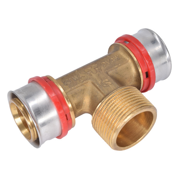 Тройник Tiemme 40х1 1/4"Нх40 латунь (пресс) (1650209 / 1658G400740CZ) Тройник Tiemme 40х1 1/4"Нх40 латунь (пресс) (1650209 / 1658G400740CZ)