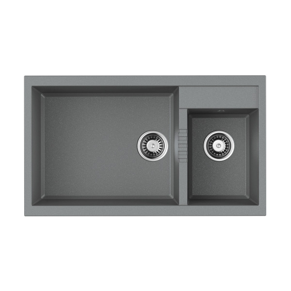 Мойка для кухни врезная Omoikiri Tedori 86-2-LB-GR Tetogranit/leningrad grey (4993573) Мойка для кухни врезная Omoikiri Tedori 86-2-LB-GR Tetogranit/leningrad grey (4993573)