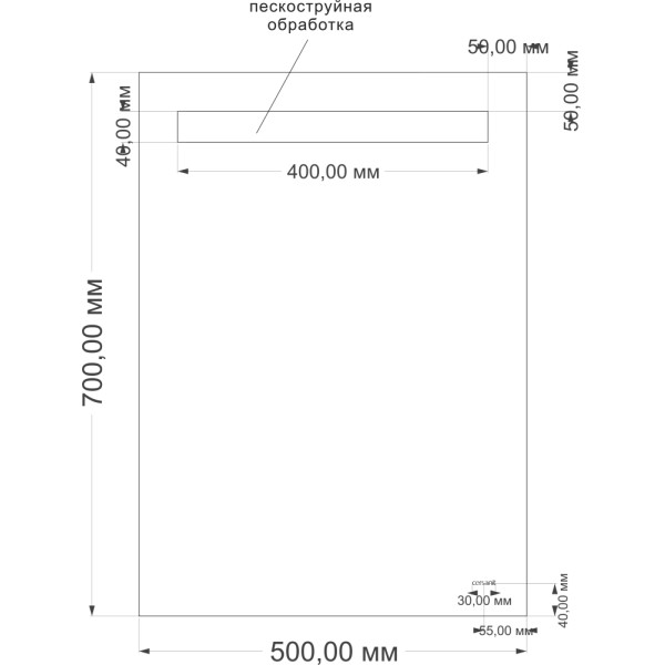 Зеркало Cersanit LED Base 010 50х70 с подсветкой Зеркало Cersanit LED Base 010 50х70 с подсветкой